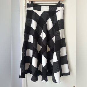Unique Vintage plaid swing skirt